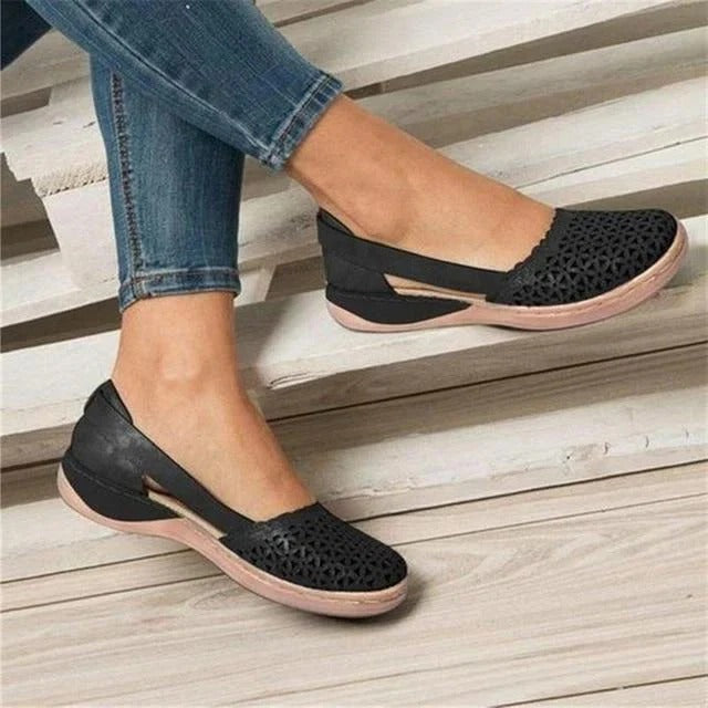 Casual Flats with Wide Toe Box and Built In Arch Support for Women