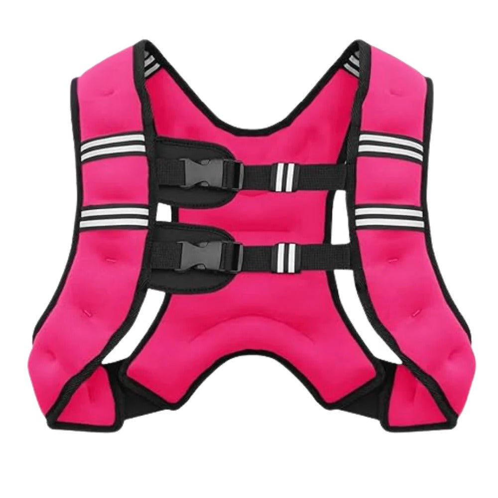 Reflective Adjustable Weight Training Vest for Fitness and Endurance Workouts