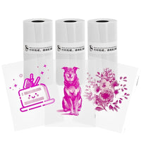 Inkless Thermal Sticker Printer with Bluetooth, Portable Photo Printer