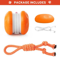 Motion Sensor Dog Ball with Rope Attachment, 2 Pack Bundle