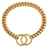 Stainless Steel Chain Dog Collar in Multiple Colors