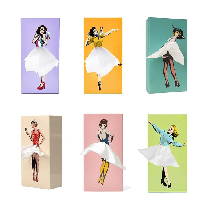 Decorative Tissue Box, Skirt Design for Home