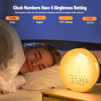 Sunrise Simulation Alarm Clock with Built In Nature Sounds