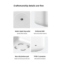 Rechargeable Humidifier with Adjustable Mist and LED Display
