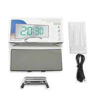 Curved LED Digital Alarm Clock with Adjustable Brightness