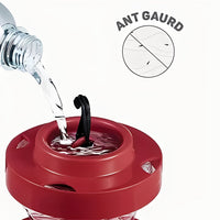 Hanging Red Water Feeder with Perches and Ant Moat