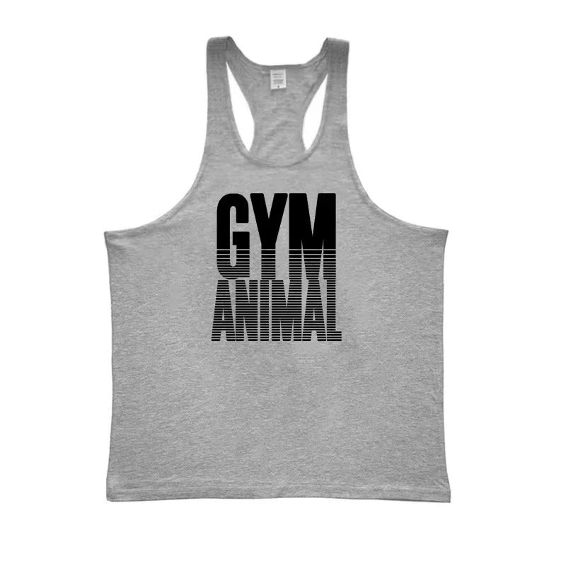 Athletic Cotton Stringer Vest with Slim Muscle Cut for Men