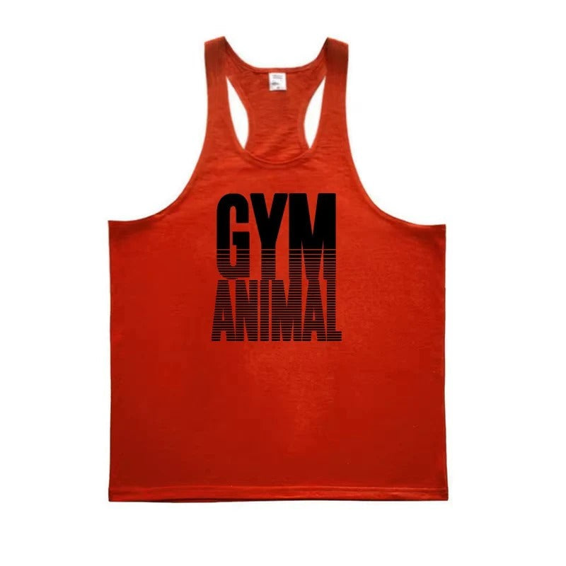 Athletic Cotton Stringer Vest with Slim Muscle Cut for Men