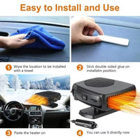 Portable Car Heater, 2 in 1 Cooling Heating Fan