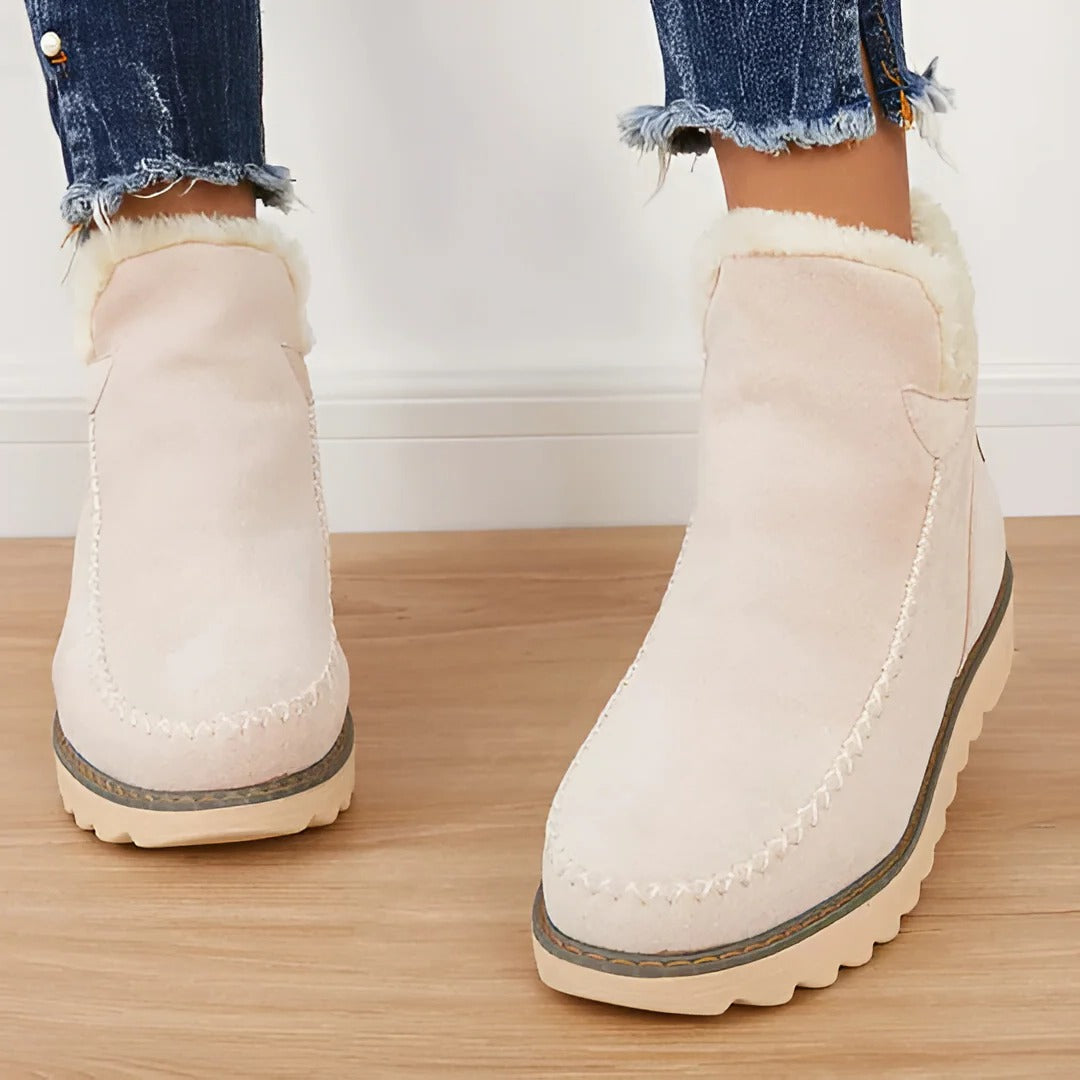 Non Slip Ankle Snow Boots with Warm Fur Lining