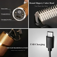 Cordless Hair Cutting Set with Adjustable Clipper and Outliner
