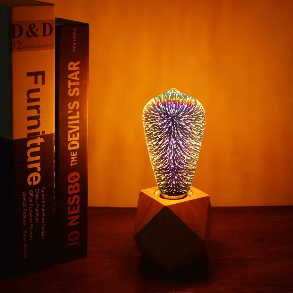 E27 Firework Starburst LED Bulb with Vintage Edison Filament Design for Home Lighting
