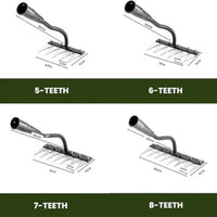 Durable Iron Weeding Rake for Lawn and Garden Maintenance