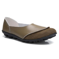 Ladies Broad Width Suede Moccasin Loafers with Soft Cushioned Insole