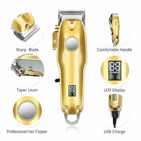 Cordless Hair Cutting Set with Adjustable Clipper and Outliner