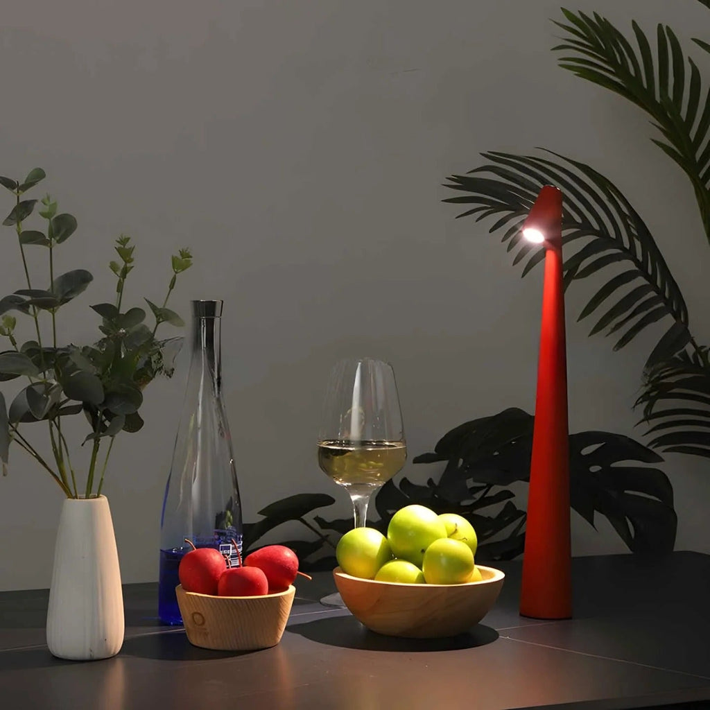 Cordless Aluminum Desk Lamp with 3-Level Dimming and USB Charging
