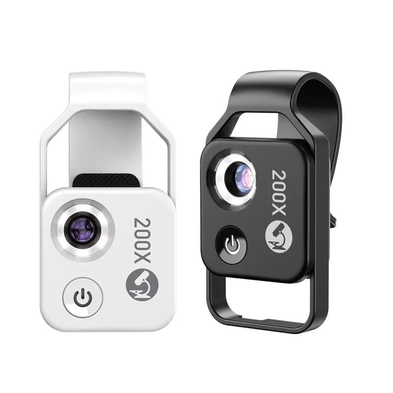 Clip On Mobile Phone Microscope Lens with 200x Zoom Capability