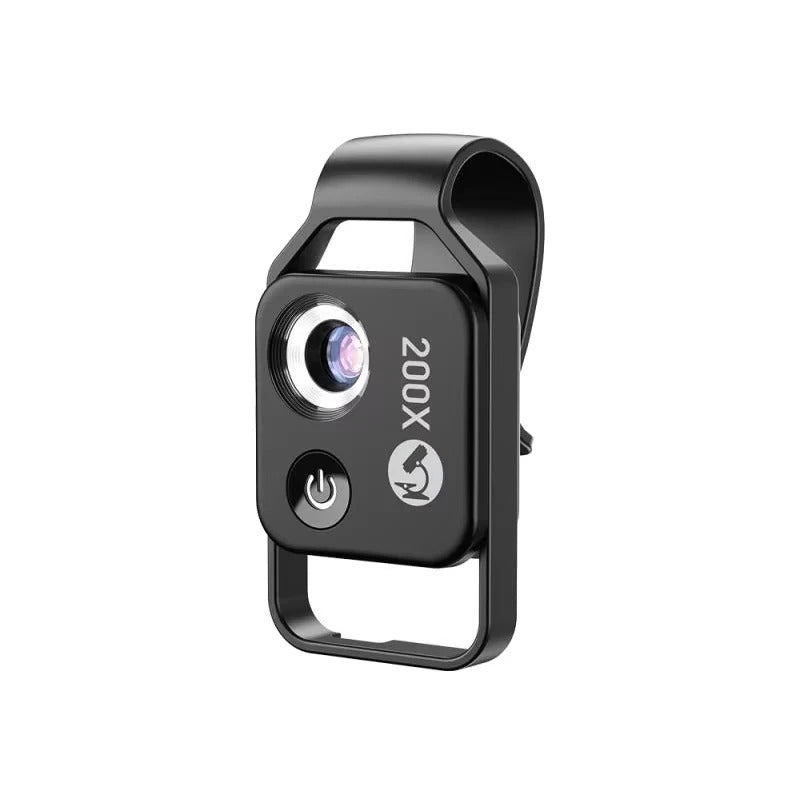 Clip On Mobile Phone Microscope Lens with 200x Zoom Capability
