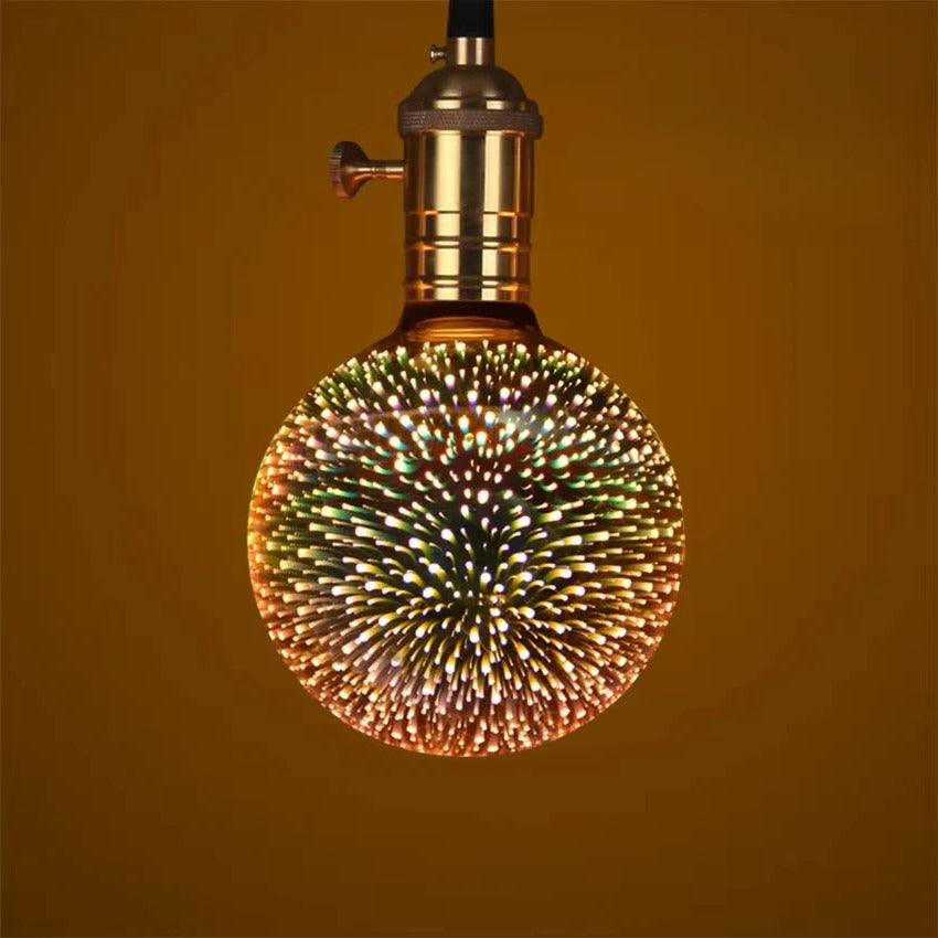 E27 Firework Starburst LED Bulb with Vintage Edison Filament Design for Home Lighting