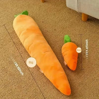 Oversized Plush Carrot Dog Toy with Sound for Puppies and Adult Dogs