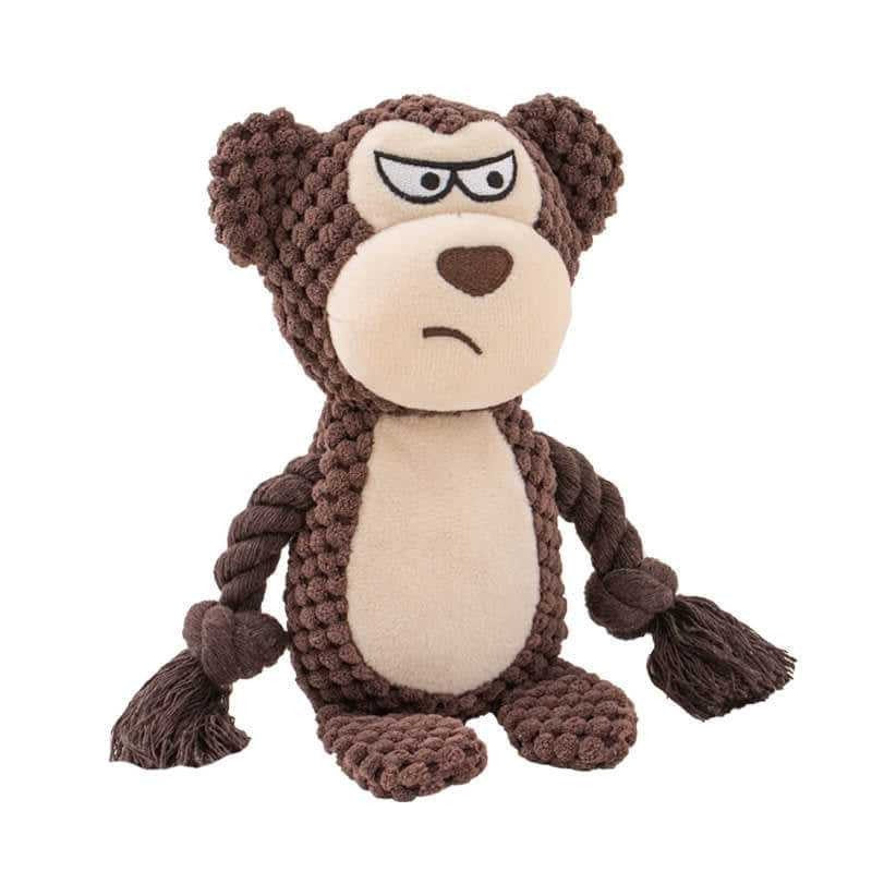 Stuffed Octopus Dog Toy with Squeaker and Crinkle Material for Chewing