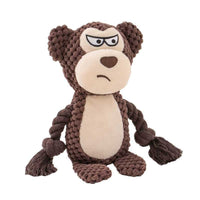 Stuffed Octopus Dog Toy with Squeaker and Crinkle Material for Chewing