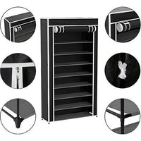 Stackable Shoe Rack Organizer with Vertical Space Saving Design