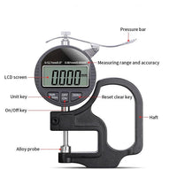 Digital Thickness Gauge with LCD Screen and Metric Imperial Reading