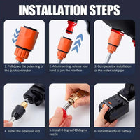 Cordless Electric Cleaning Washer with Two Swappable Batteries
