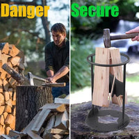 Manual Firewood Kindling Splitter with Fixed Wedge