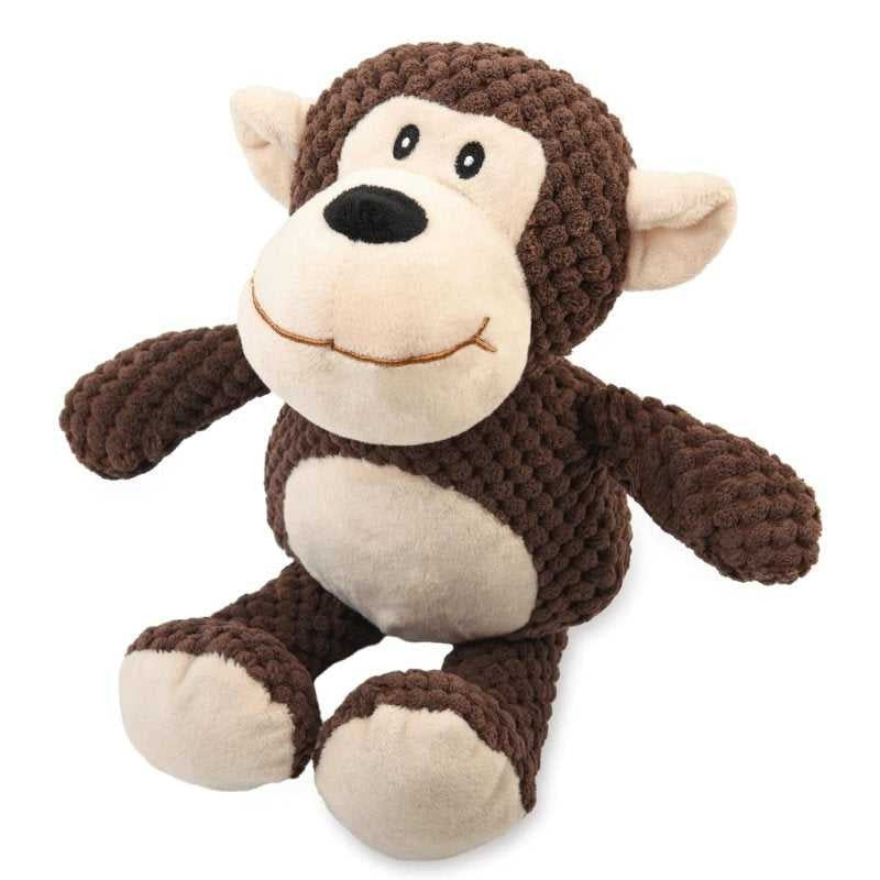 Stuffed Octopus Dog Toy with Squeaker and Crinkle Material for Chewing