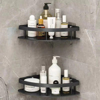 Curved Shower Caddy for Bathroom Corner Storage