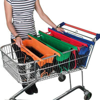 Foldable Cart Tote Bag with Insulated Compartments