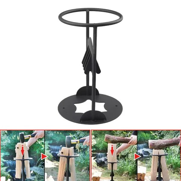 Manual Firewood Kindling Splitter with Fixed Wedge