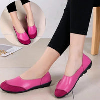 Ladies Broad Width Suede Moccasin Loafers with Soft Cushioned Insole
