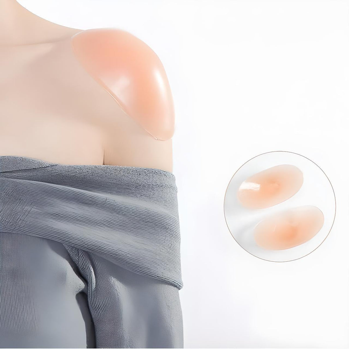 Breathable Shoulder Pads for Women with Non Slip Silicone Grip