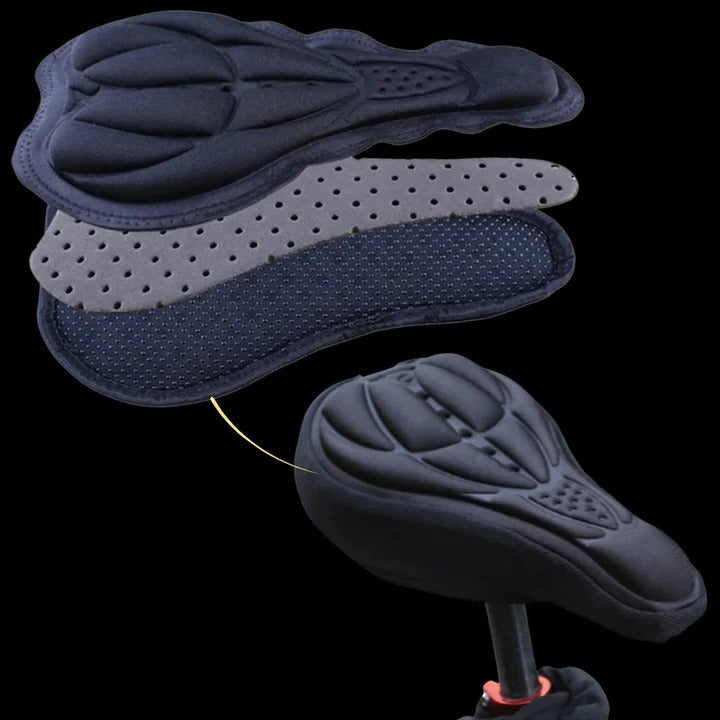 Gel Padded Bicycle Seat Cover with Shock Absorbing Cushion