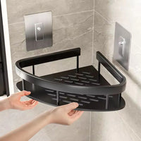 Curved Shower Caddy for Bathroom Corner Storage