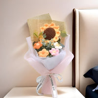 Handcrafted Crochet Sunflower and Daisy Bouquet for Gifting on Special Occasions