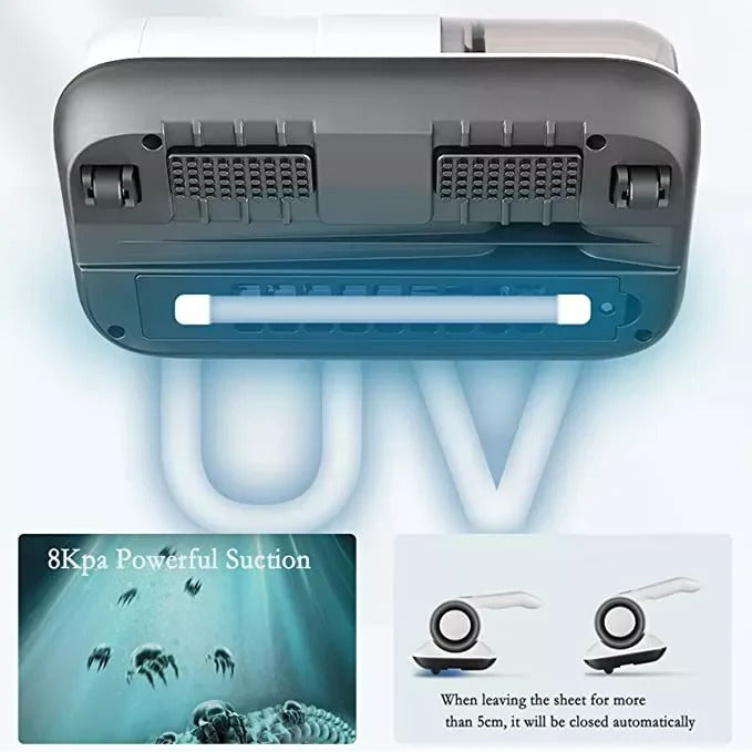 Cordless UV Mattress Vacuum with 10000Pa Suction for Mattress Fabric Use