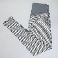 Textured Honeycomb Pattern Leggings for Gym and Workout