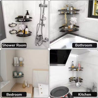 Curved Shower Caddy for Bathroom Corner Storage