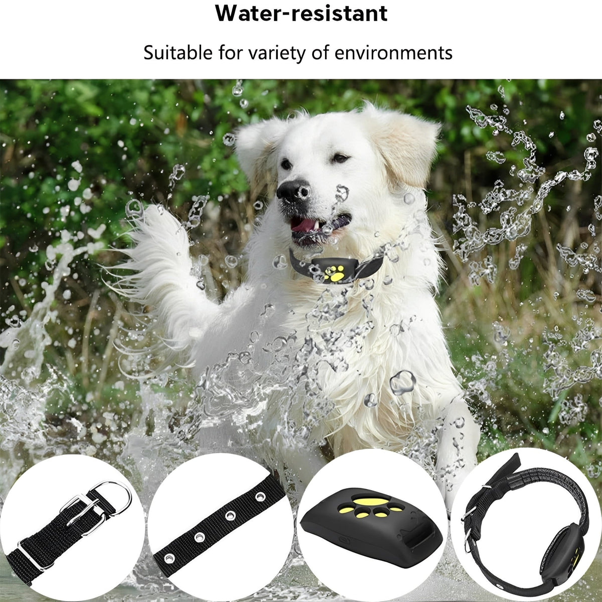 GPS Pet Collar with Real Time Tracking and Geo Fence Alerts
