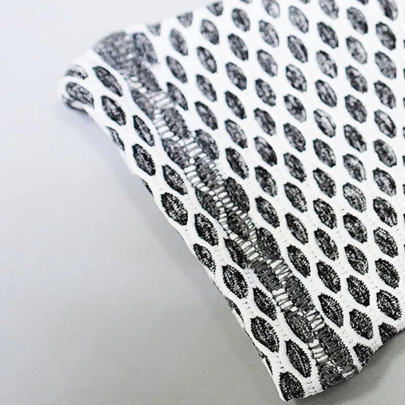 Textured Honeycomb Pattern Leggings for Gym and Workout
