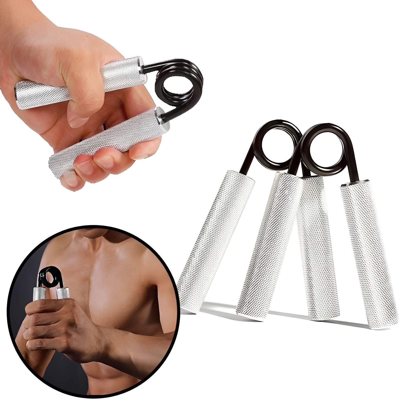 Adjustable Hand Grip Strengthener with 100 to 350 Lb Resistance