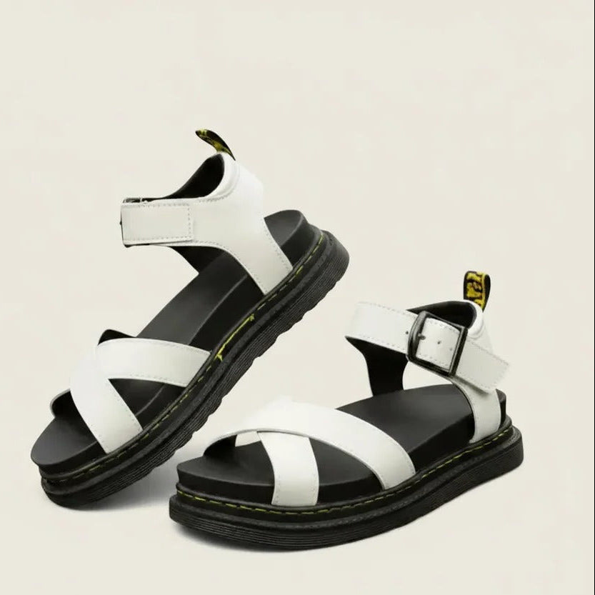 Chunky Platform Sandals for Women with Adjustable Buckle Strap