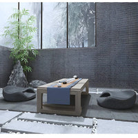 Ergonomic Floor Seat Cushion with Curved Back Support and Washable Cover and Grip Base