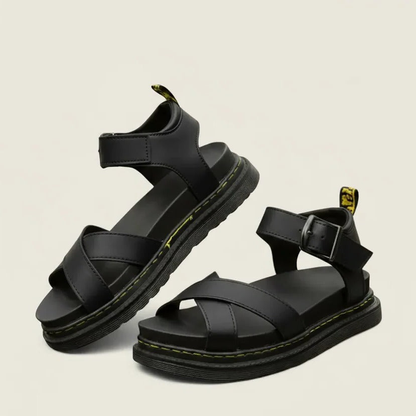 Chunky Platform Sandals for Women with Adjustable Buckle Strap