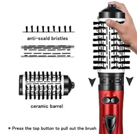 Rotating Hot Air Brush for Hair Drying and Styling