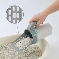 Cat Litter Scoop with Built In Waste Bin and Bag Holder Design